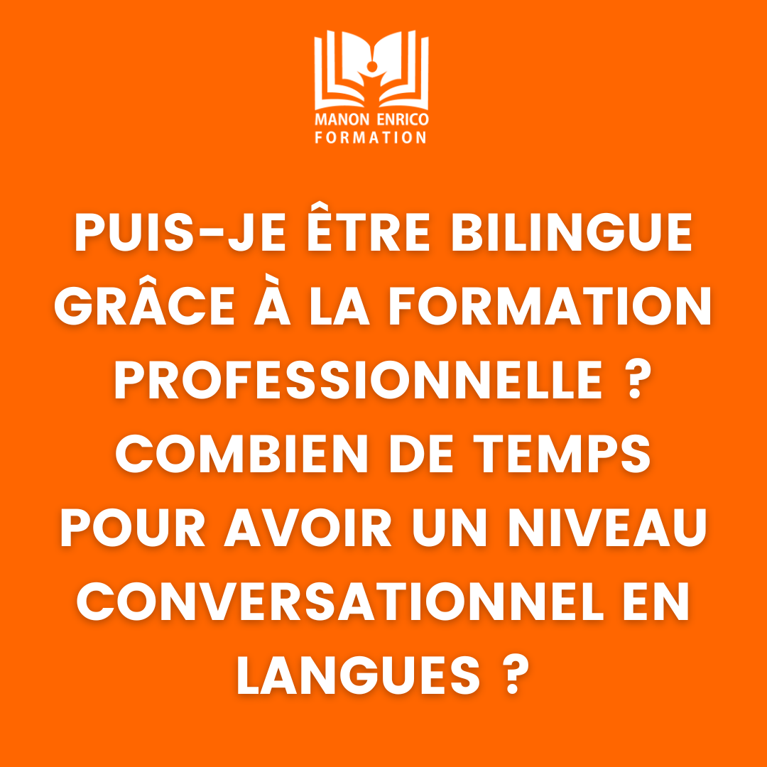 Être bilingue avec la formation professionnelle
